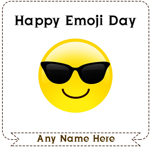 Happy Emoji Day 2025 Pictures With Name